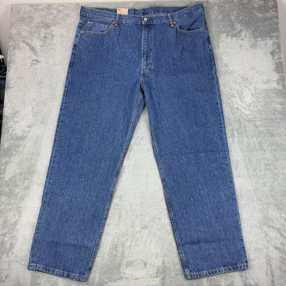 NWT LEVIS 550 Relaxed Fit Big & Tall Mens Tapered Leg Denim Jeans Grunge 44x32 - Picture 4 of 9
